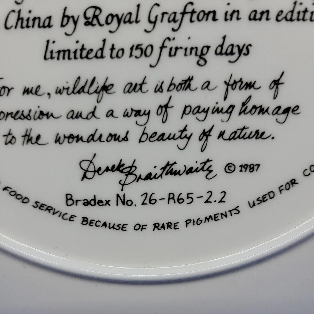 Royal Grafton Red Legged Partridge Collectible Plate 8.5